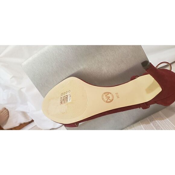 Michael Kors Red Ankle Strap Sandals - Picture 3 of 5